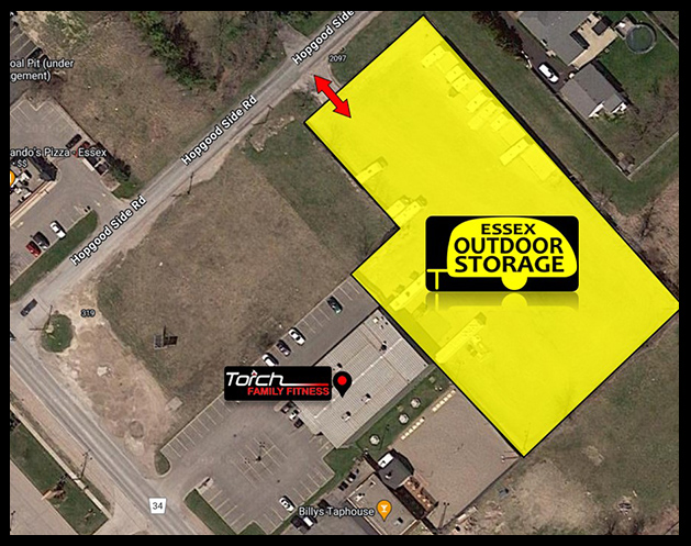 Essex Outdoor Storage Map